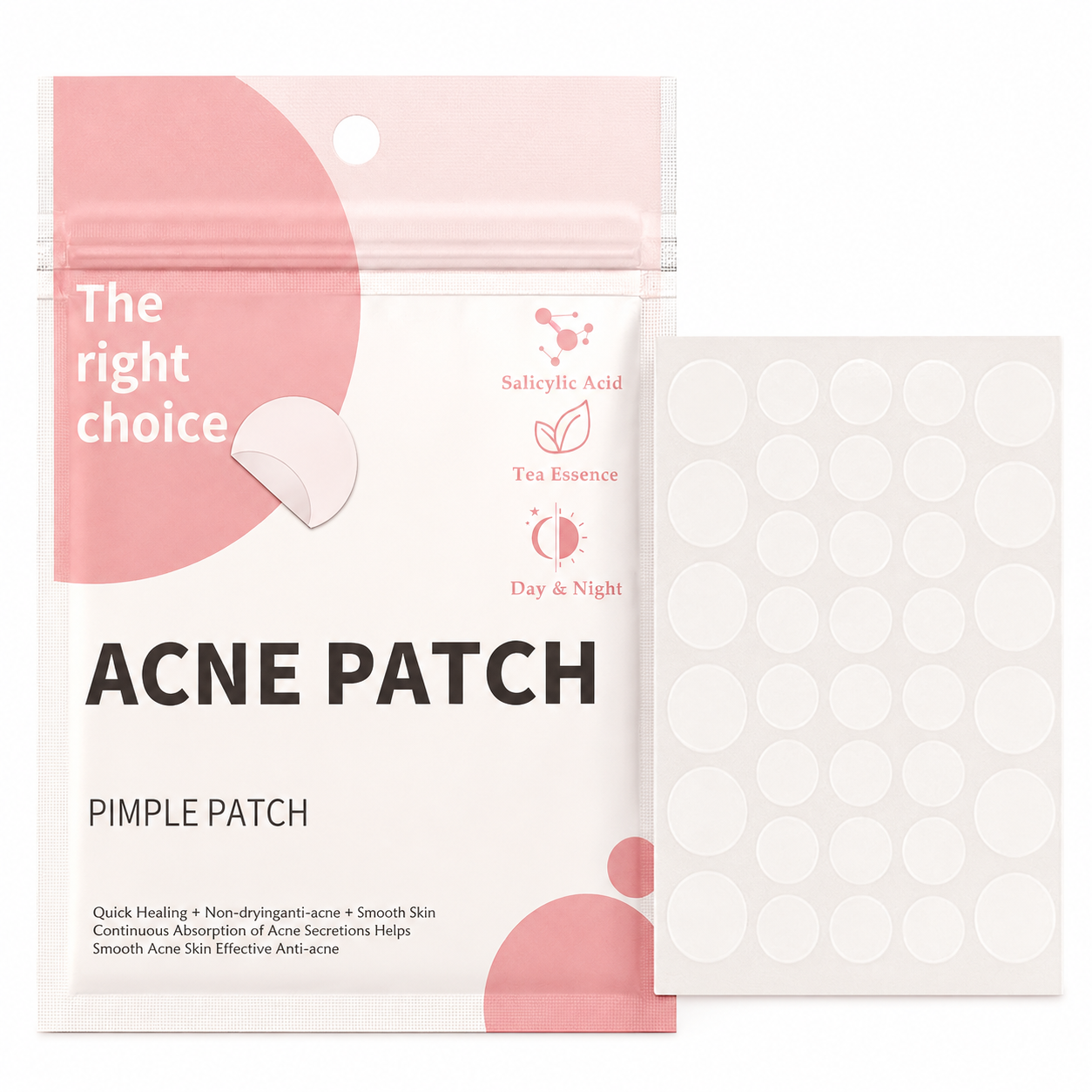 Acne patch pouch packaging