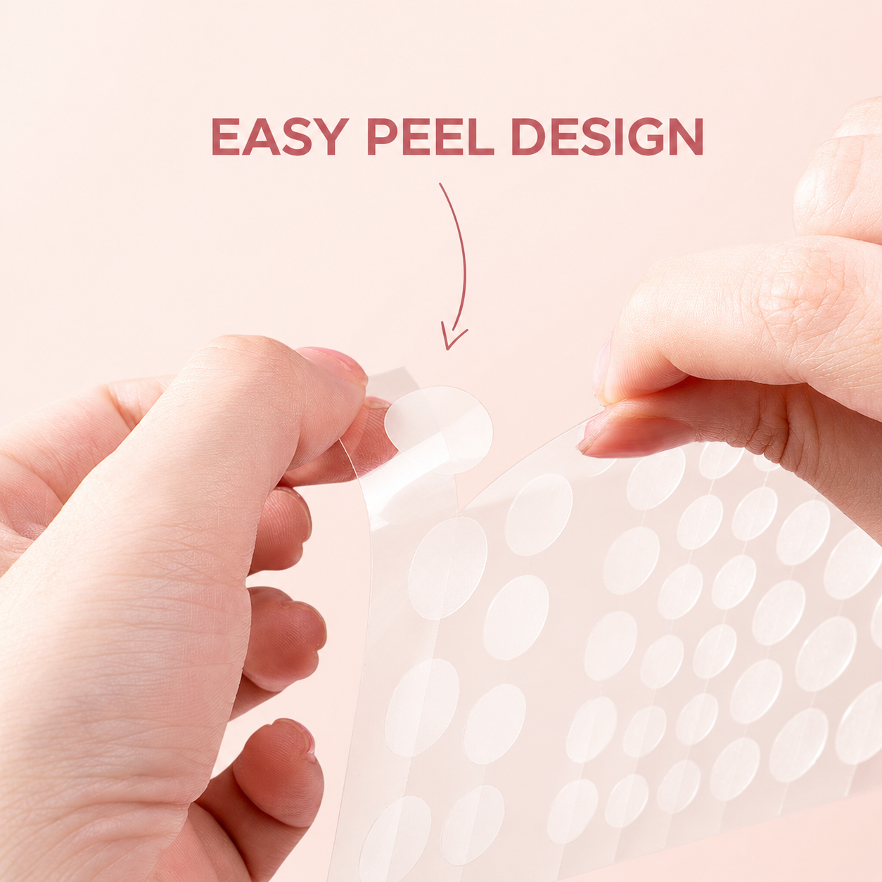 Easy peel pimple patch design
